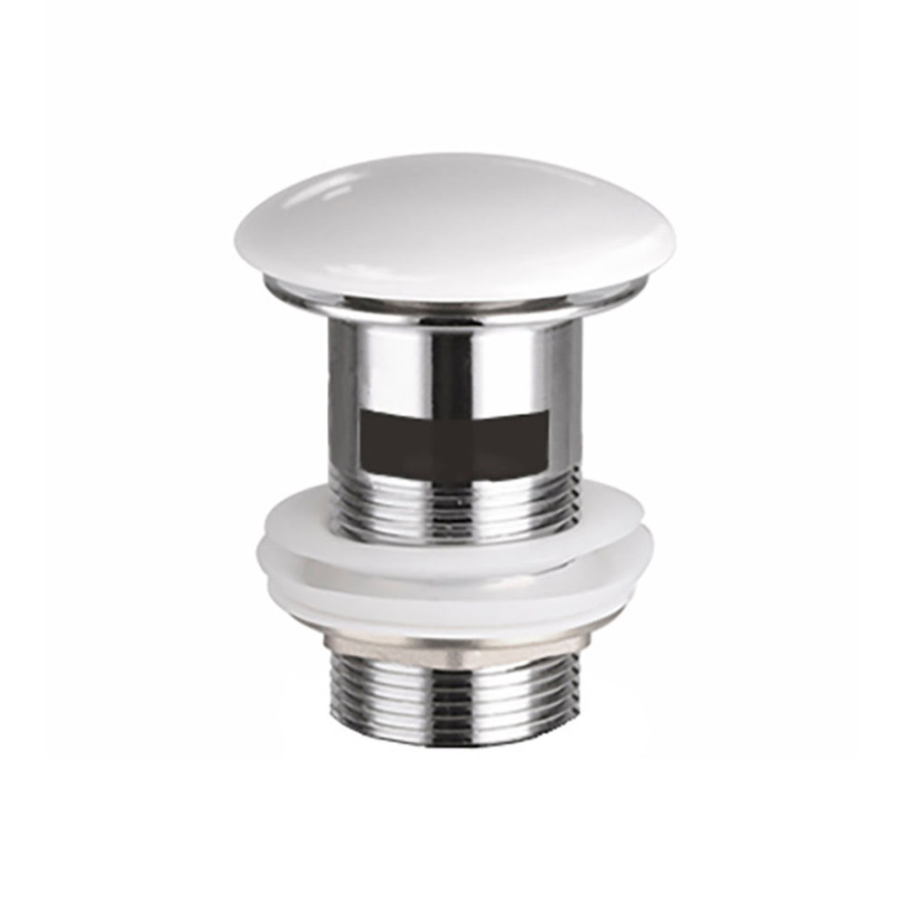 Донный клапан С ПЕРЕЛИВОМ CeramicaNova CN2000x Белый/Италия