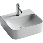 Умывальник 435х395х135мм чаша Aura CeramicaNova накладная/подвесная прямоугольная CN2005/Италия — изображение 2