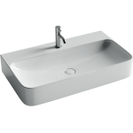 Умывальник 815х475х140мм чаша Aura CeramicaNova накладная/подвесная прямоугольная CN2006/Италия