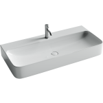 Умывальник 1020х476х140мм чаша Aura CeramicaNova накладная/подвесная прямоугольная CN2007/Италия