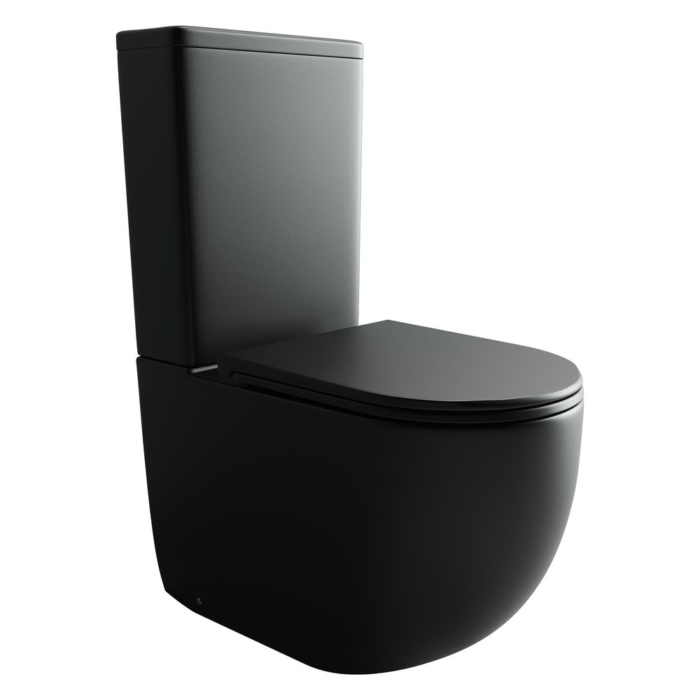 Унитаз безободковый напольный пристенный CeramicaNova Metropol CN4001MB/Италия