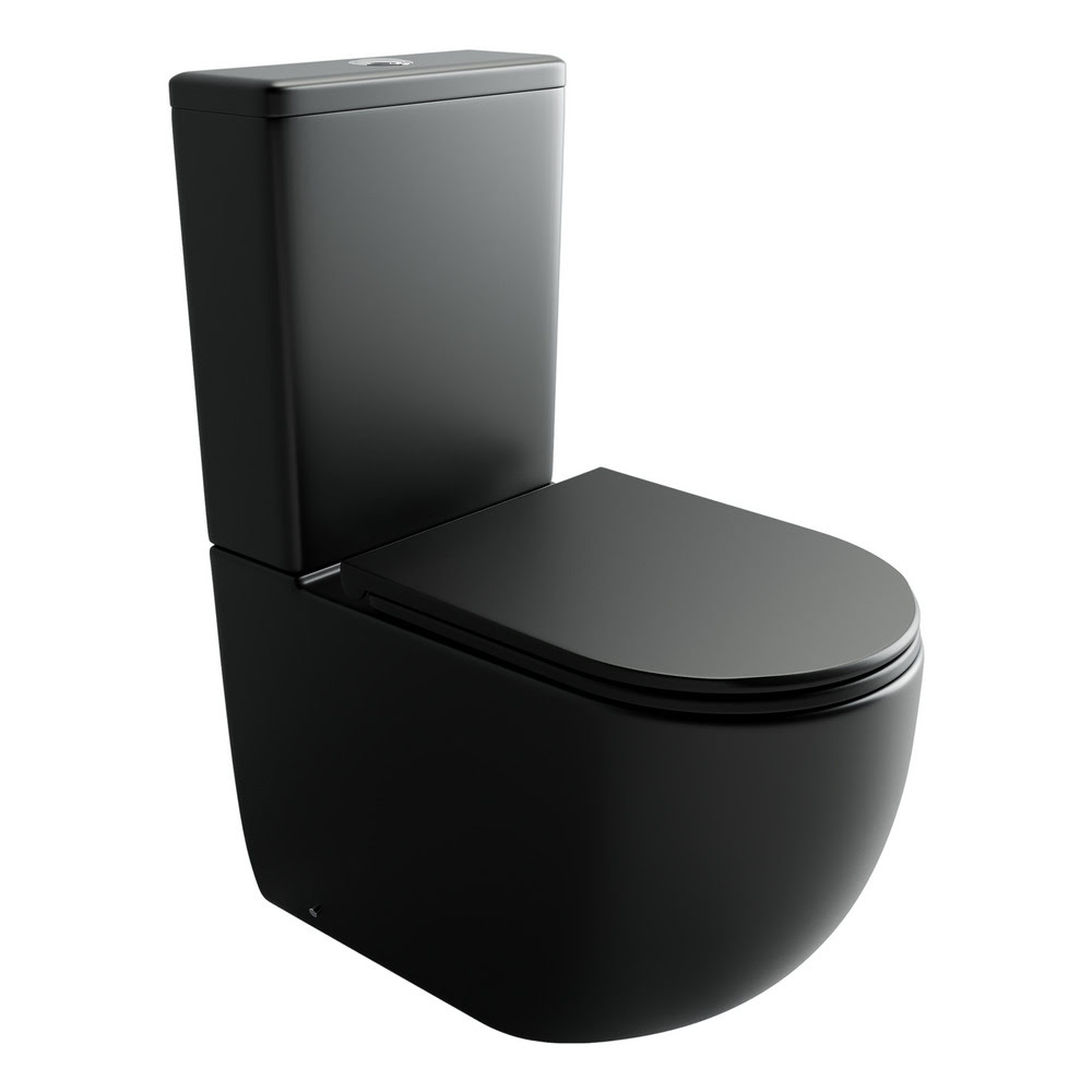 Унитаз ТОРНАДО безободковый напольный пристенный CeramicaNova Metropol CN4001TMB/Италия