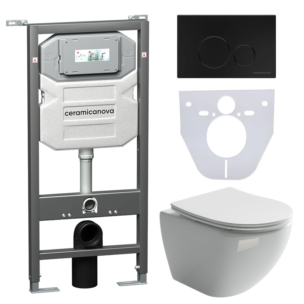 Комплект Сет 4 в 1 CeramicaNova Metropol CN4002_1001B_1000/Италия