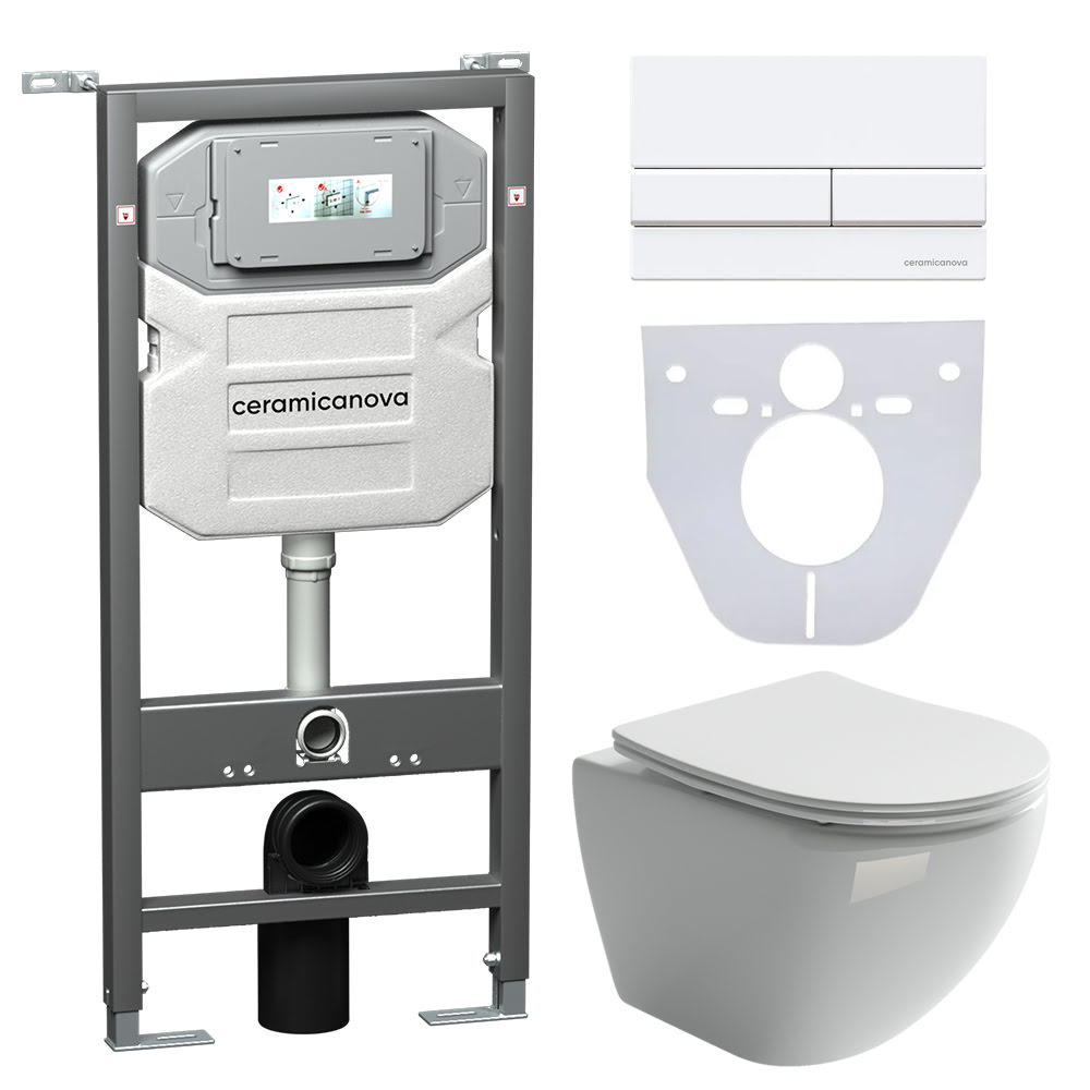 Комплект Сет 4 в 1 CeramicaNova Metropol CN4002_1002W_1000/Италия