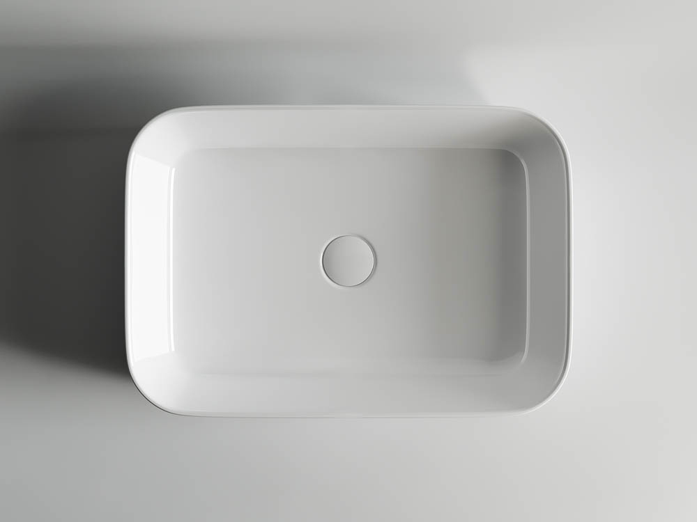 Умывальник 600х420х140мм чаша Element CeramicaNova накладная прямоугольная CN5004/Италия