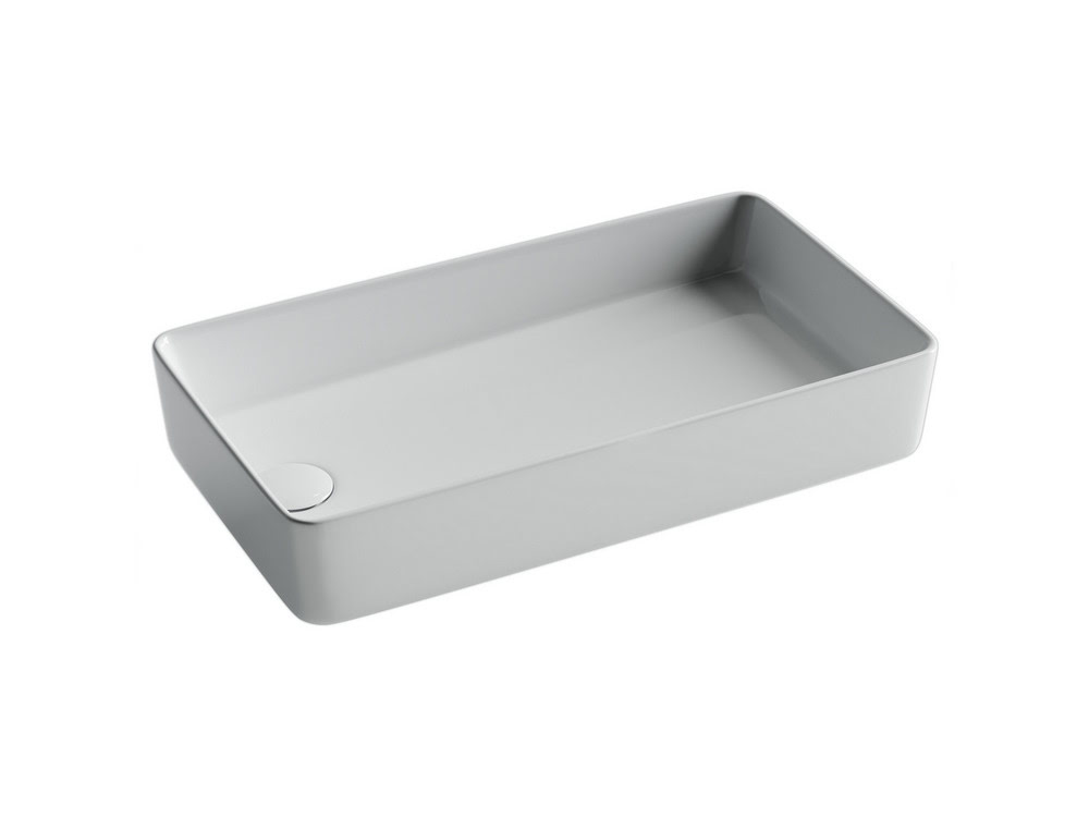 Умывальник 620х340х110мм Element CeramicaNova накладной со смещенным сливом с возможностью установки на столешницу под стиральную машинку CN5048/Италия