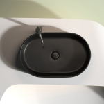 Умывальник 608х385х122мм чаша Element CeramicaNova накладная овальная CN6048MB/Италия — изображение 4