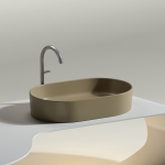 Умывальник 608х385х122мм чаша Element CeramicaNova накладная овальная CN6048MC/Италия — изображение 6