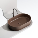 Умывальник 608х385х122мм чаша Element CeramicaNova накладная овальная CN6048MDB/Италия — изображение 2