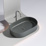 Умывальник 608х385х122мм чаша Element CeramicaNova накладная овальная CN6048MDH/Италия — изображение 2