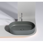 Умывальник 608х385х122мм чаша Element CeramicaNova накладная овальная CN6048MDH/Италия — изображение 4