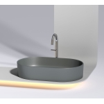 Умывальник 608х385х122мм чаша Element CeramicaNova накладная овальная CN6048MDH/Италия — изображение 7