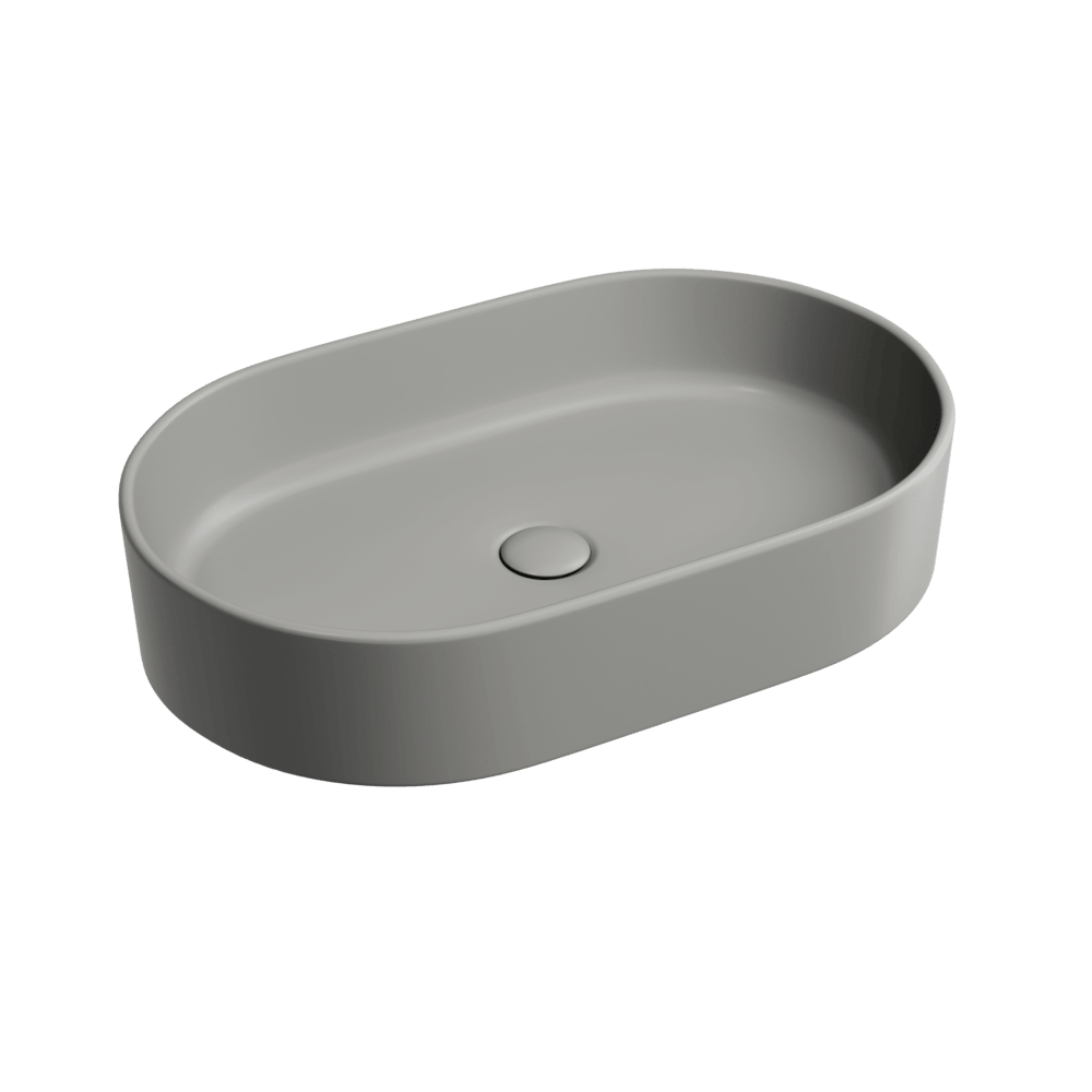 Умывальник 608х385х122мм чаша Element CeramicaNova накладная овальная CN6048MH/Италия