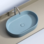 Умывальник 608х385х122мм чаша Element CeramicaNova накладная овальная CN6048ML/Италия — изображение 2