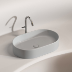 Умывальник 608х385х122мм чаша Element CeramicaNova накладная овальная CN6048MSG/Италия — изображение 2
