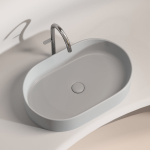 Умывальник 608х385х122мм чаша Element CeramicaNova накладная овальная CN6048MSG/Италия — изображение 4