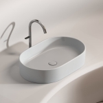 Умывальник 608х385х122мм чаша Element CeramicaNova накладная овальная CN6048MSG/Италия — изображение 5