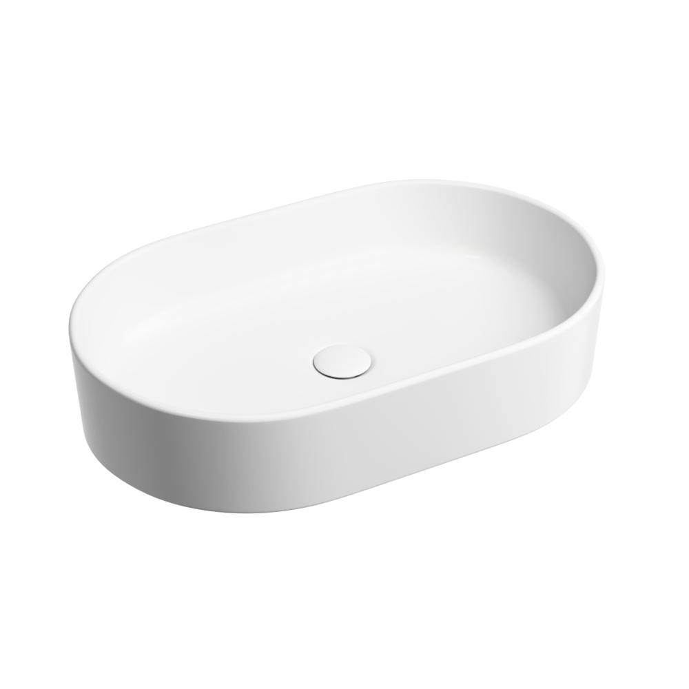 Умывальник 608х385х122мм чаша Element CeramicaNova накладная овальная CN6048MW/Италия