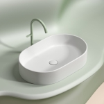 Умывальник 608х385х122мм чаша Element CeramicaNova накладная овальная CN6048MW/Италия — изображение 5
