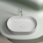 Умывальник 608х385х122мм чаша Element CeramicaNova накладная овальная CN6048MW/Италия — изображение 7