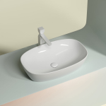 Умывальник 600х380х138мм чаша Element CeramicaNova накладная овальная CN6049/Италия — изображение 2