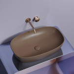 Умывальник 600х380х138мм чаша Element CeramicaNova накладная овальная CN6049MDB/Италия — изображение 4