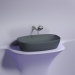 Умывальник 600х380х138мм чаша Element CeramicaNova накладная овальная CN6049MDH/Италия — изображение 5