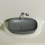 Умывальник 600х380х138мм чаша Element CeramicaNova накладная овальная CN6049MH/Италия — изображение 8