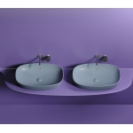 Умывальник 600х380х138мм чаша Element CeramicaNova накладная овальная CN6049MHL/Италия — изображение 6