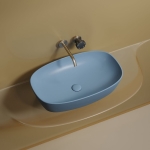 Умывальник 600х380х138мм чаша Element CeramicaNova накладная овальная CN6049ML/Италия — изображение 4