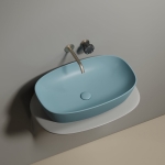 Умывальник 600х380х138мм чаша Element CeramicaNova накладная овальная CN6049MLG/Италия — изображение 4