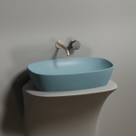 Умывальник 600х380х138мм чаша Element CeramicaNova накладная овальная CN6049MLG/Италия — изображение 5