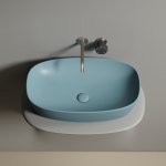 Умывальник 600х380х138мм чаша Element CeramicaNova накладная овальная CN6049MLG/Италия — изображение 6