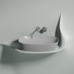 Умывальник 600х380х138мм чаша Element CeramicaNova накладная овальная CN6049MSG/Италия — изображение 2