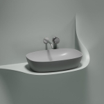 Умывальник 600х380х138мм чаша Element CeramicaNova накладная овальная CN6049MSG/Италия — изображение 5