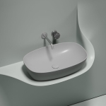 Умывальник 600х380х138мм чаша Element CeramicaNova накладная овальная CN6049MSG/Италия — изображение 7