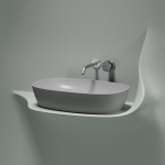 Умывальник 600х380х138мм чаша Element CeramicaNova накладная овальная CN6049MSG/Италия — изображение 8