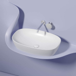 Умывальник 600х380х138мм чаша Element CeramicaNova накладная овальная CN6049MW/Италия — изображение 4
