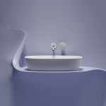 Умывальник 600х380х138мм чаша Element CeramicaNova накладная овальная CN6049MW/Италия — изображение 6