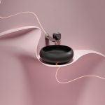 Умывальник 360х360х120мм чаша Element CeramicaNova накладная круглая CN6050MB/Италия — изображение 5