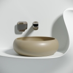 Умывальник 360х360х120мм чаша Element CeramicaNova накладная круглая CN6050MC/Италия — изображение 8