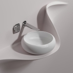 Умывальник 360х360х120мм чаша Element CeramicaNova накладная круглая CN6050MW/Италия — изображение 2