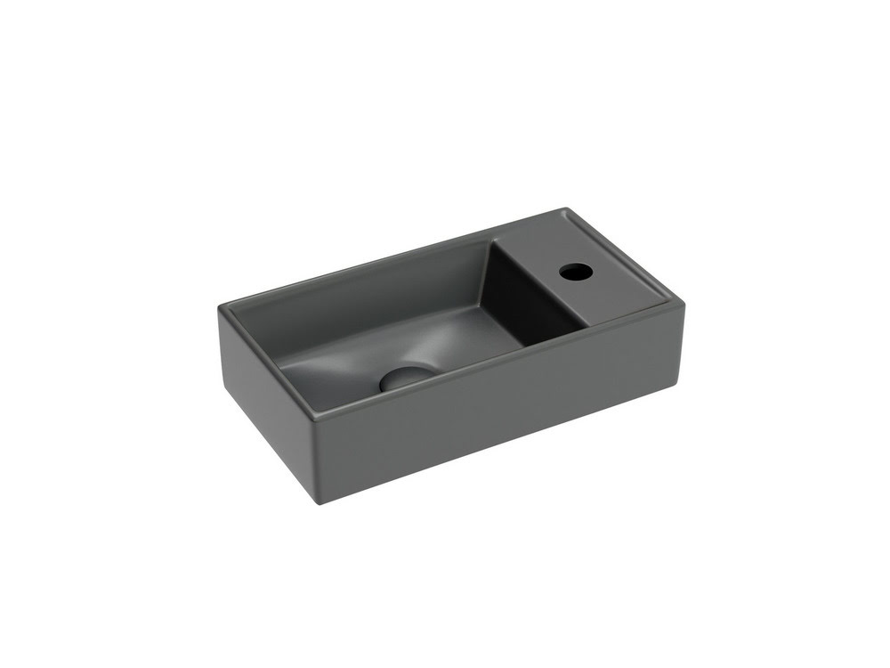 Умывальник 407х217х100мм Element CeramicaNova подвесной прямоугольный CN6051LMDH чаша слева/Италия