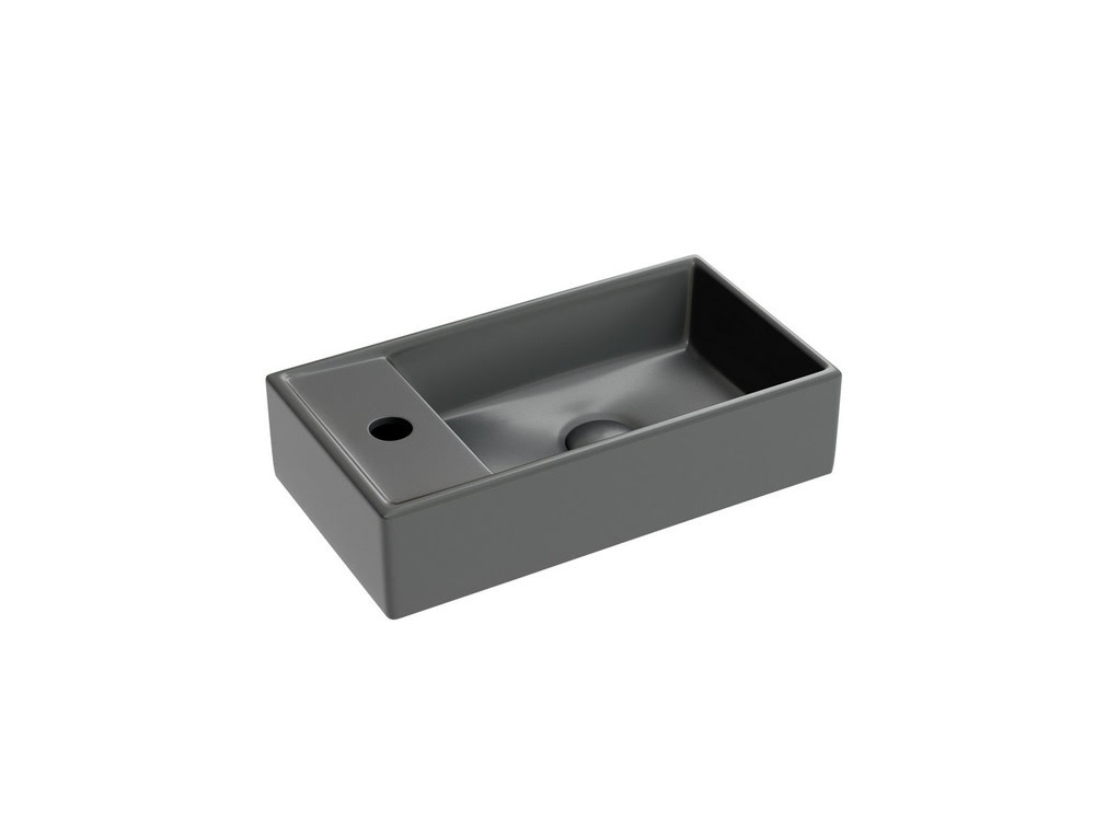 Умывальник 407х217х100мм Element CeramicaNova подвесной прямоугольный CN6051RMDH чаша справа/Италия