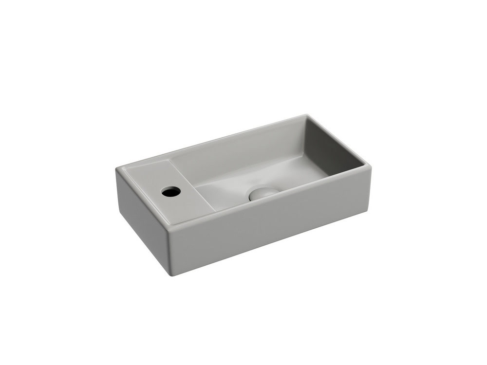 cn6051rmh_1 Умывальник 407х217х100мм Element CeramicaNova подвесной прямоугольный CN6051RMH чаша справа/Италия — изображение 1