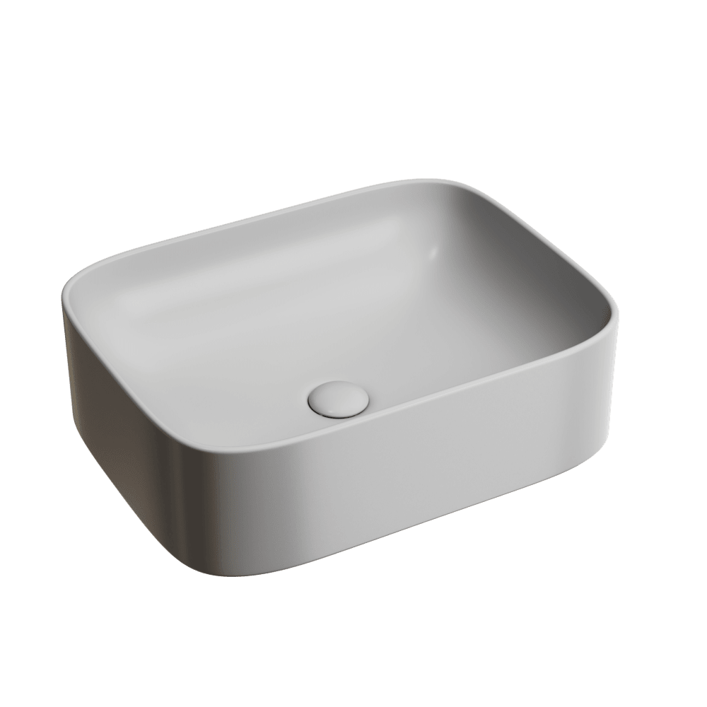 Умывальник 505х380х150мм чаша Element CeramicaNova накладная прямоугольная CN6052MSG/Италия