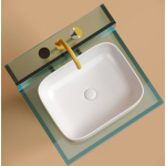 Умывальник 505х380х150мм чаша Element CeramicaNova накладная прямоугольная CN6052MW/Италия — изображение 4