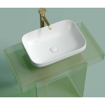 Умывальник 500х359х145мм чаша Element CeramicaNova накладная прямоугольная CN6055MW/Италия — изображение 3