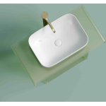 Умывальник 500х359х145мм чаша Element CeramicaNova накладная прямоугольная CN6055MW/Италия — изображение 4