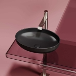 Умывальник 502х363х145мм чаша Element CeramicaNova накладная овальная CN6056MB/Италия — изображение 3